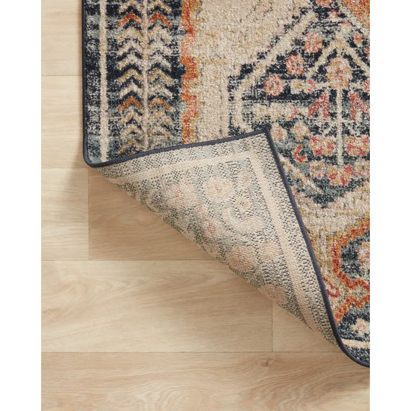 Jocelyn Navy / Multi Rug (6' 7" X 9' 7")
