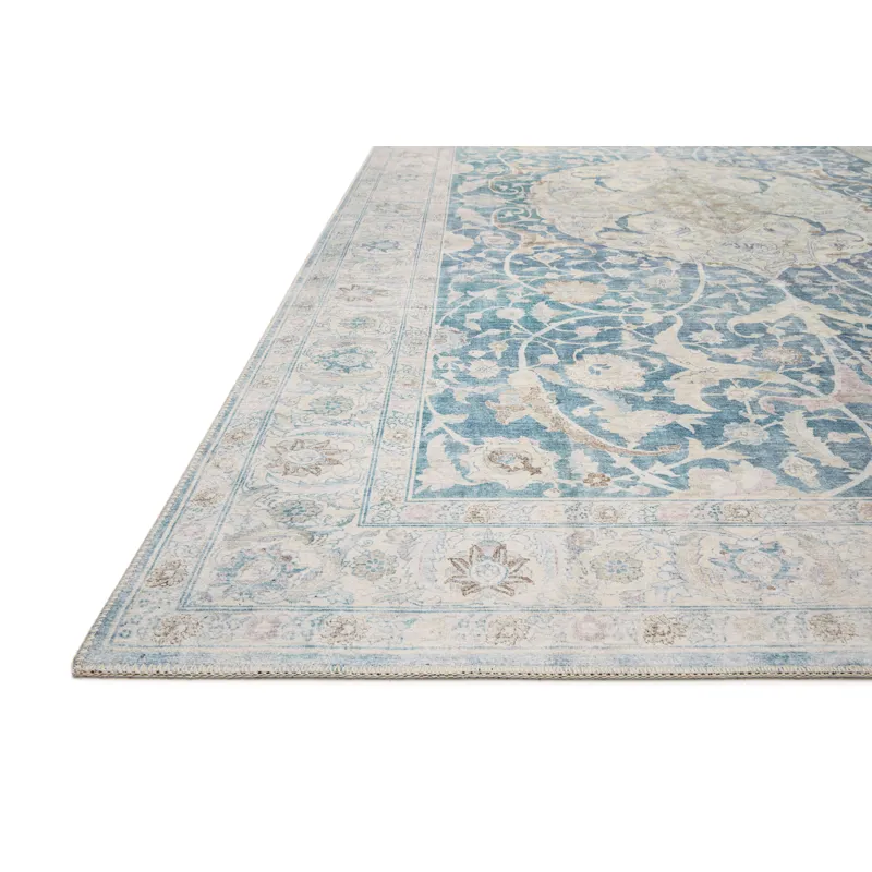 Jules Antique / Sky Rug (18" X 18" Sample)