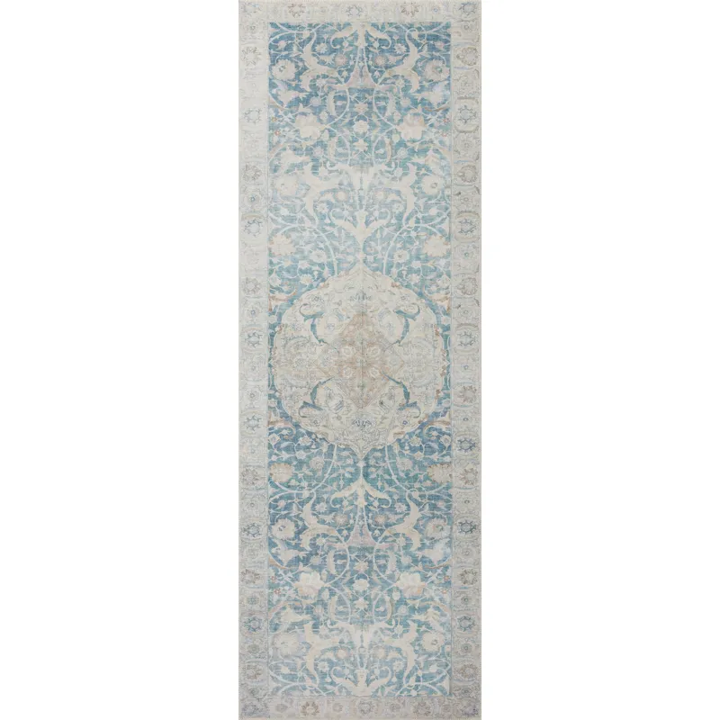 Jules Antique / Sky Rug (18" X 18" Sample)