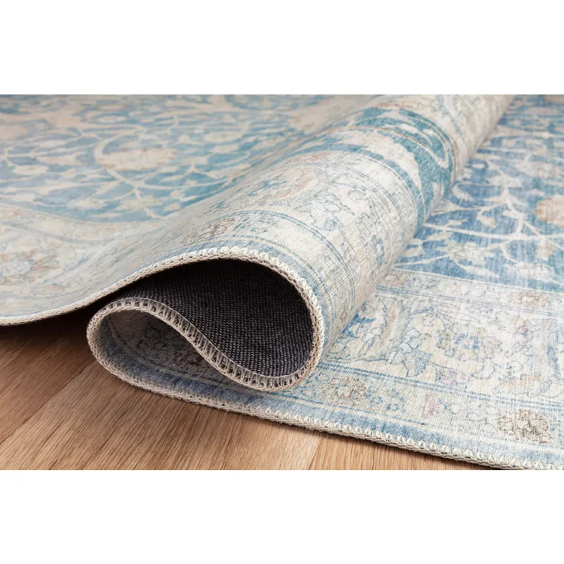 Jules Antique / Sky Rug (18" X 18" Sample)