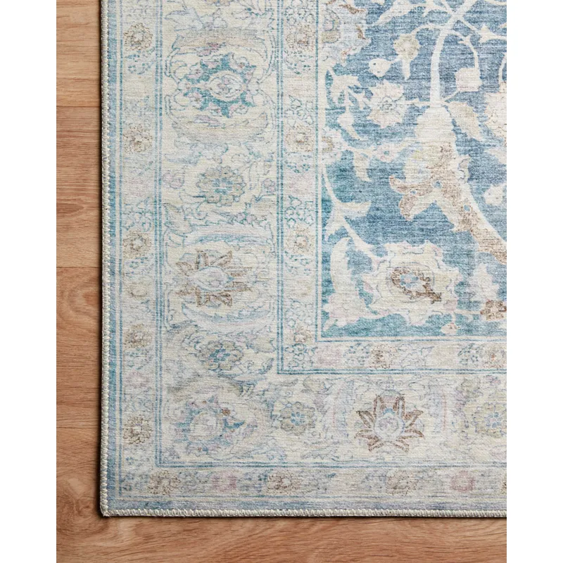 Jules Antique / Sky Rug (18" X 18" Sample)