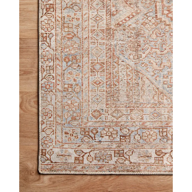 Jules Tangerine / Mist Rug (2' 0" X 5' 0")