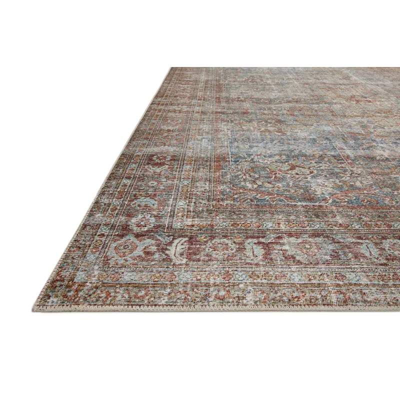 Jules Lagoon / Brick Rug (2' 0" X 5' 0")