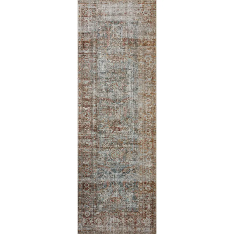 Jules Lagoon / Brick Rug (2' 0" X 5' 0")