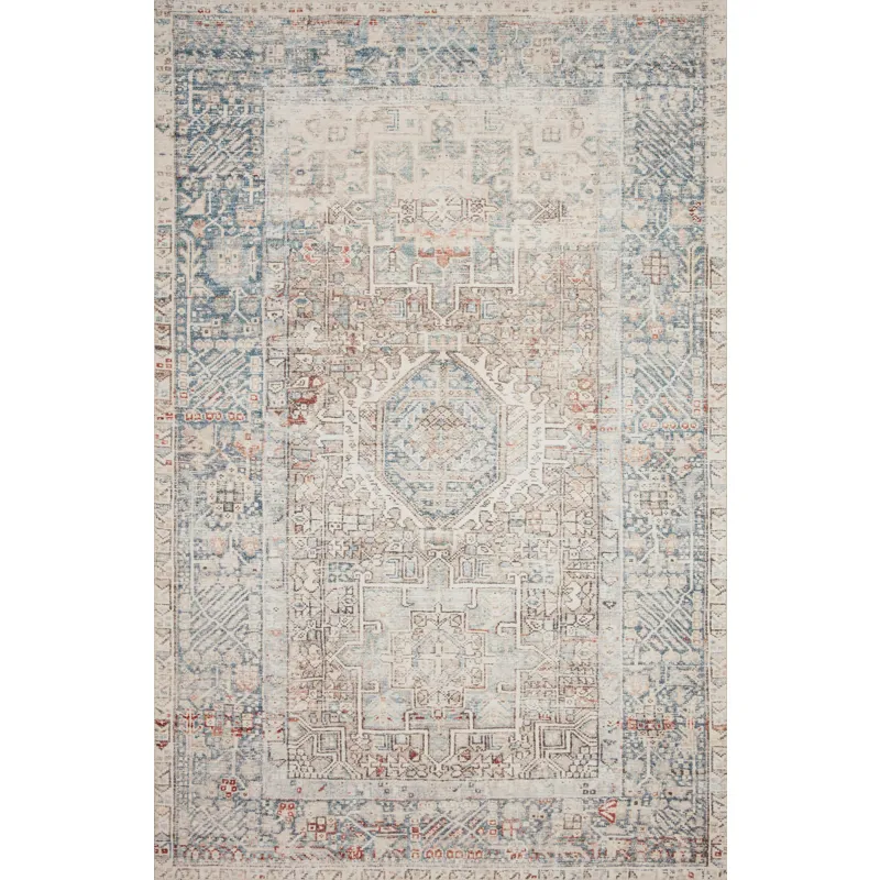 Jules Natural / Ocean Rug (9' 6" X 14')