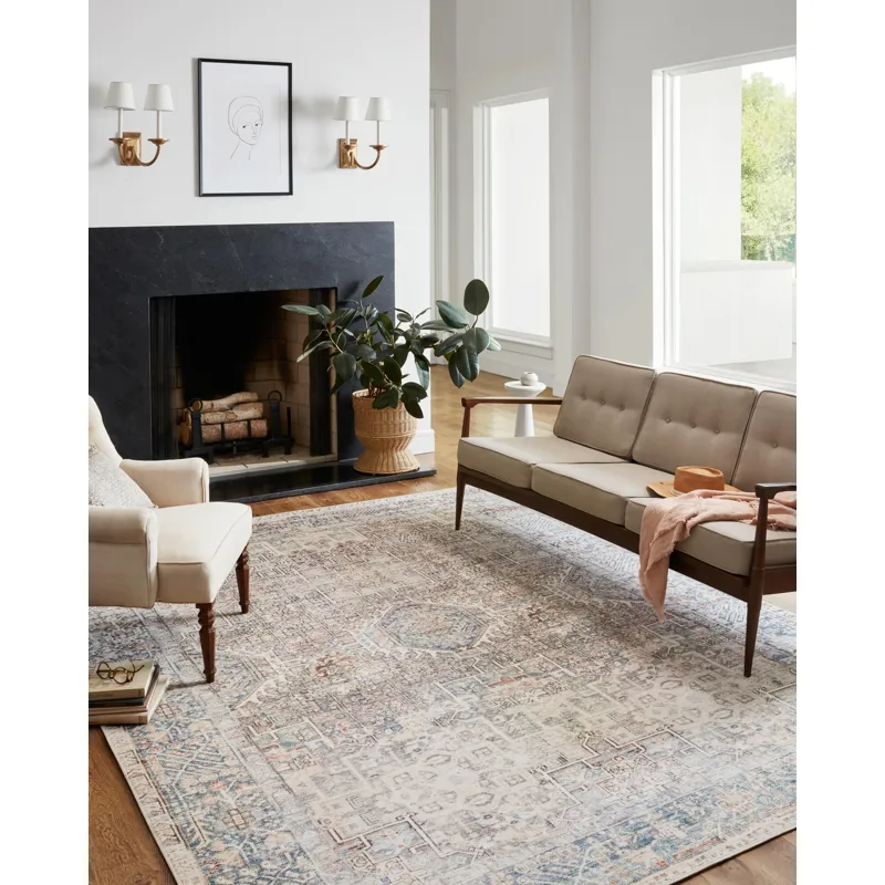 Jules Natural / Ocean Rug (9' 6" X 14')