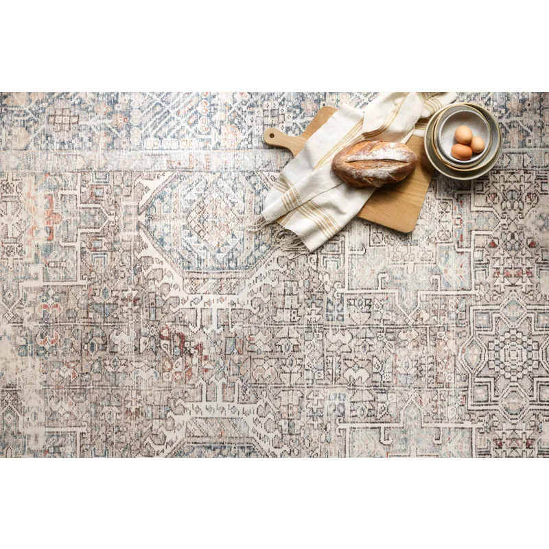 Jules Natural / Ocean Rug (9' 6" X 14')