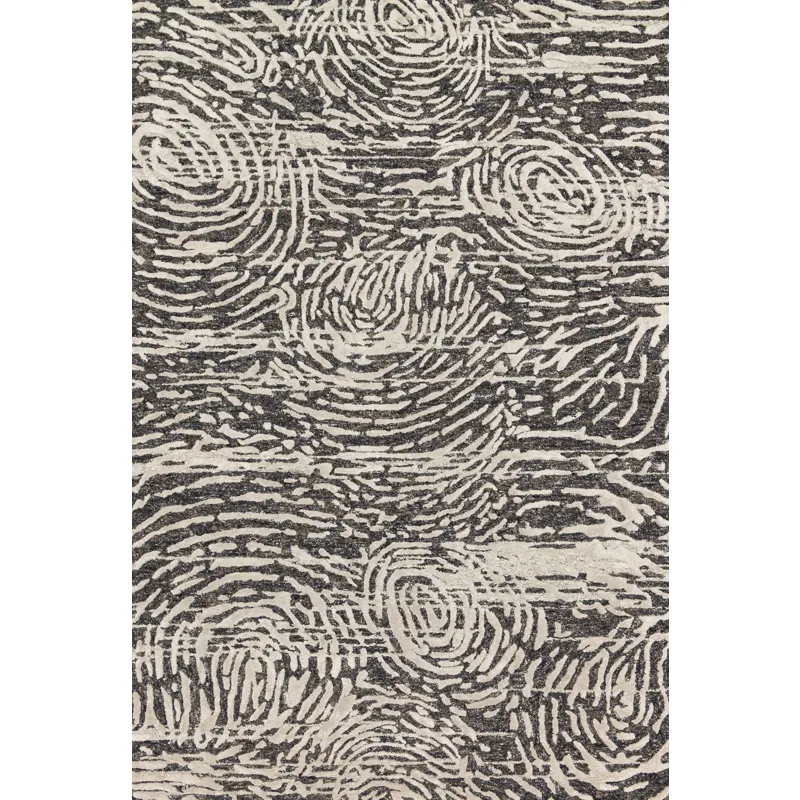 Juneau Charcoal / Silver Rug (3' 6" X 5' 6")