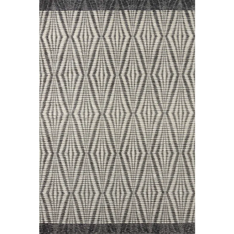Kenzie Ivory / Charcoal Rug (7' 9" X 9' 9")