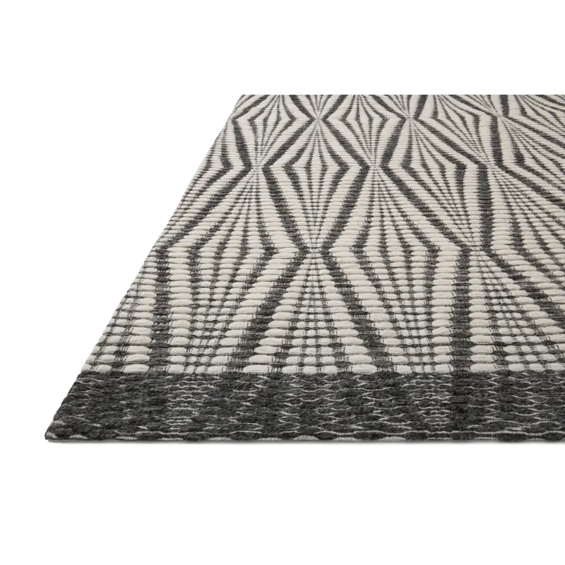 Kenzie Ivory / Charcoal Rug (7' 9" X 9' 9")