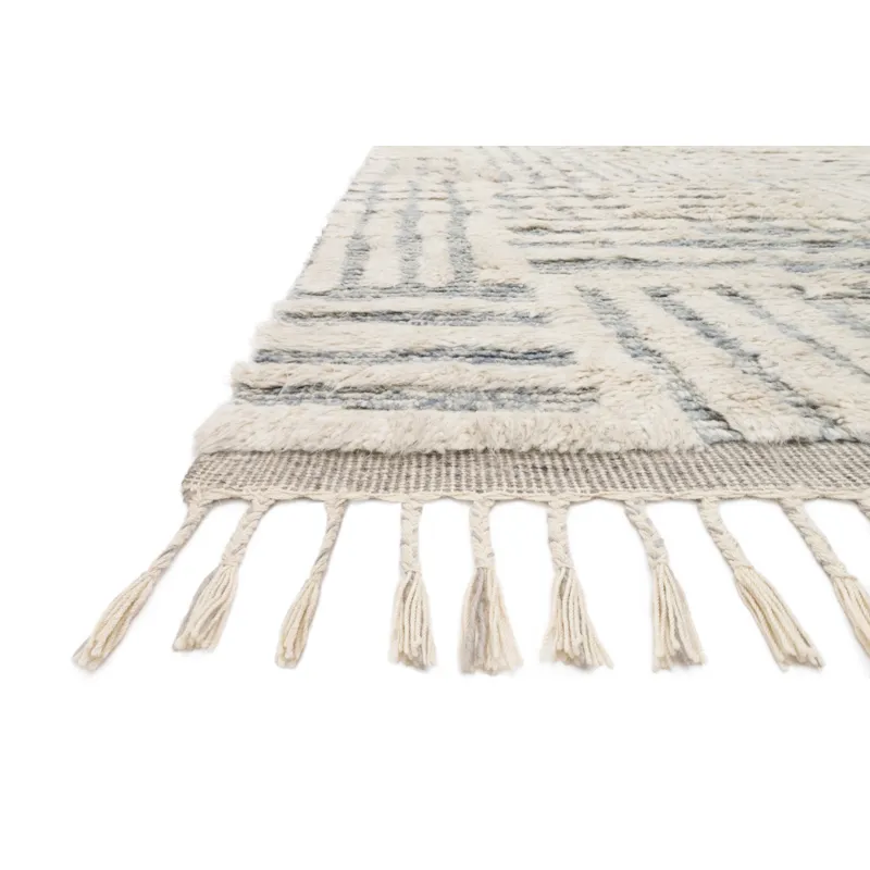 Khalid Ivory / Sky Rug (4' 0" X 6' 0")