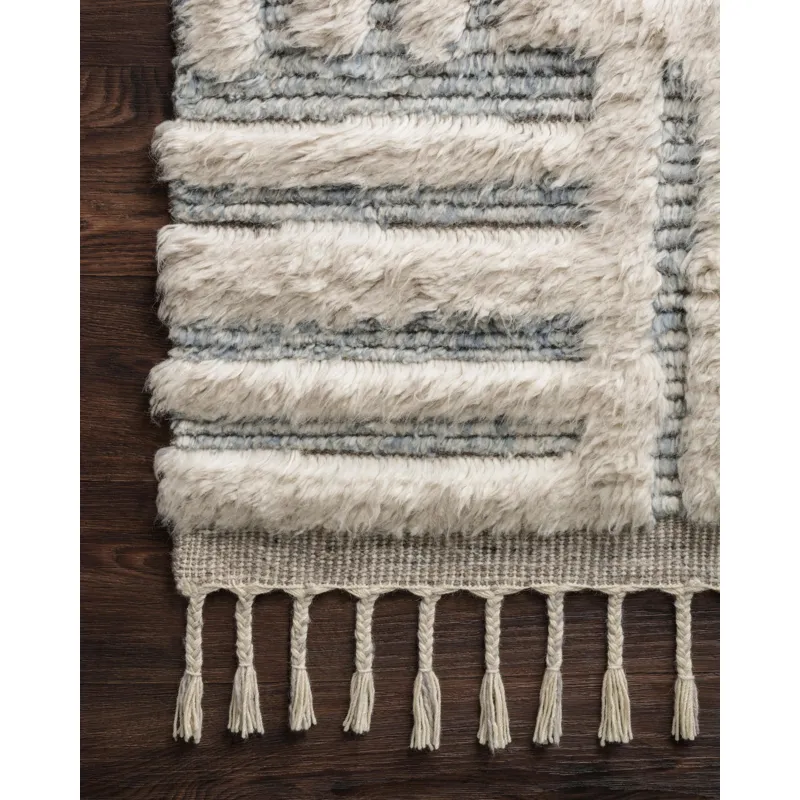 Khalid Ivory / Sky Rug (4' 0" X 6' 0")