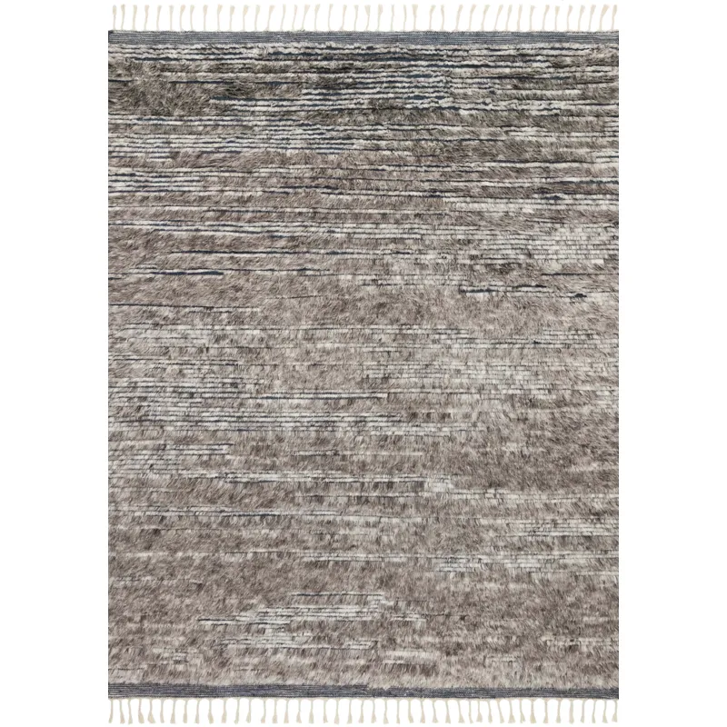 Khalid Pewter / Ink Rug (5' 6" X 8' 6")