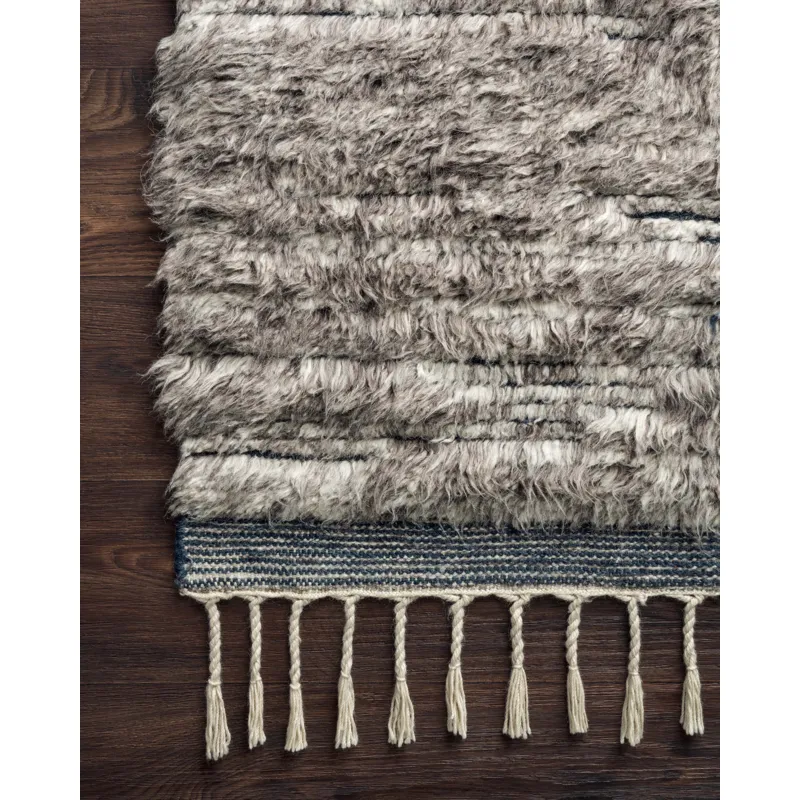 Khalid Pewter / Ink Rug (5' 6" X 8' 6")