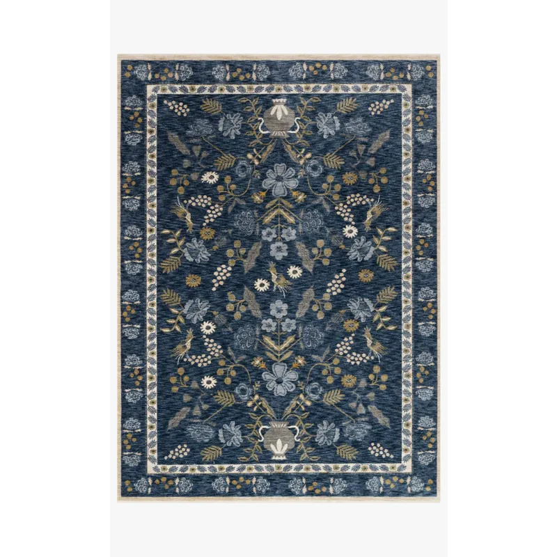 Loloi X Rifle Paper Co. Kismet 3\'-7\" X 5\'-2\" Rug