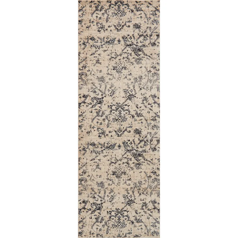 Kivi Ivory / Ink Rug (6' 7" X 9' 2")
