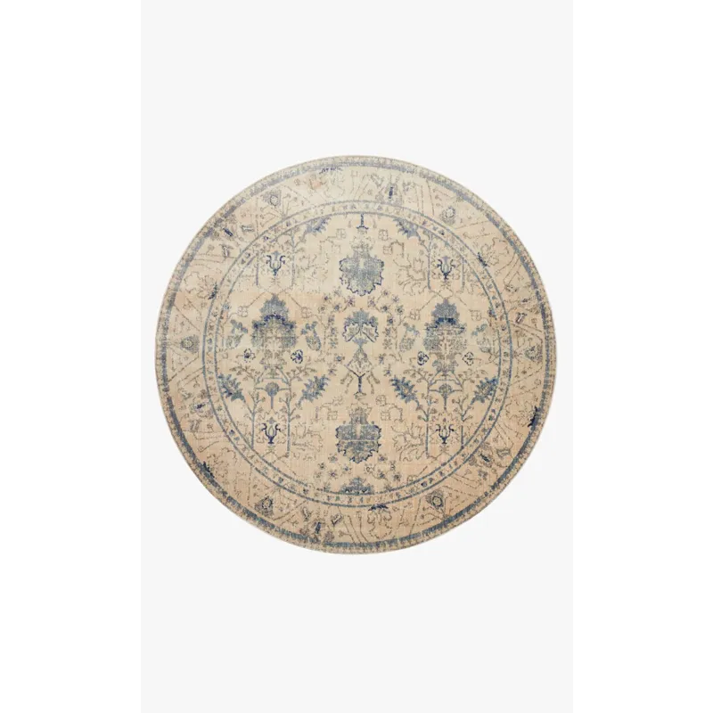 Loloi X Magnolia Home By Joanna Gaines Kivi 9\'-6\" X 9\'-6\" Round Rug