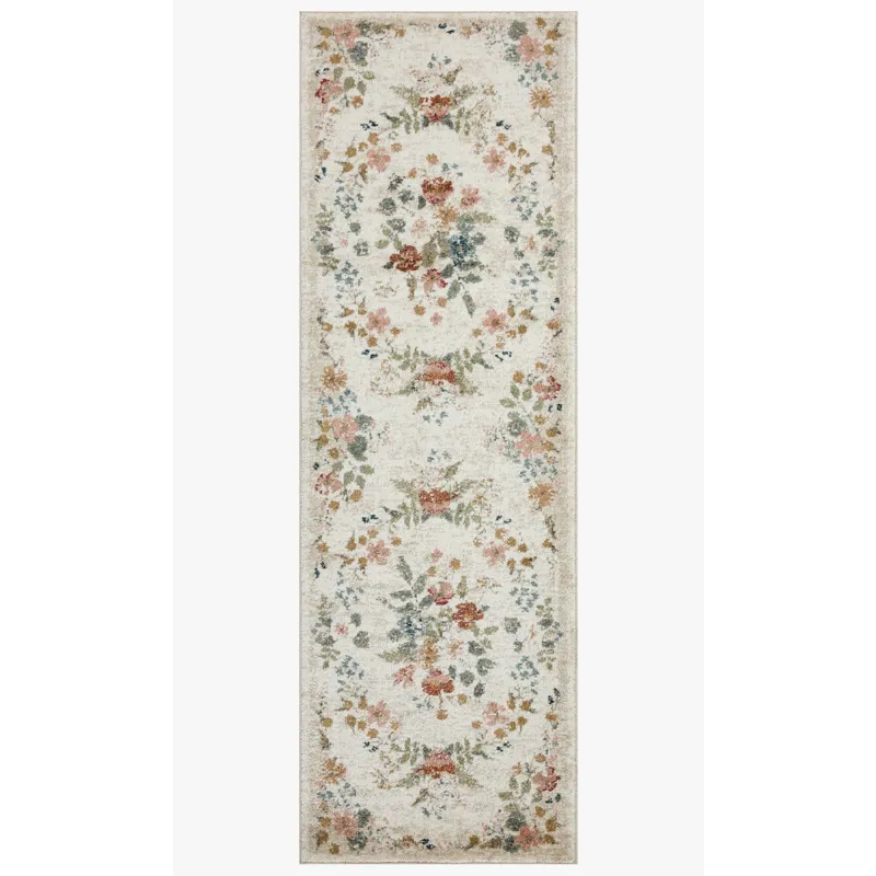 Loloi X Rifle Paper Co. Laurel 6\'-6\" X 9\'-2\" Rug