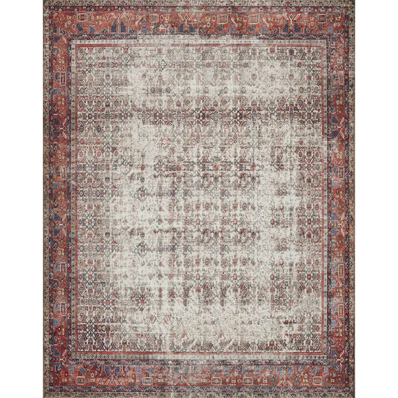 Layla Ivory / Brick Rug (2' 0" X 5' 0")