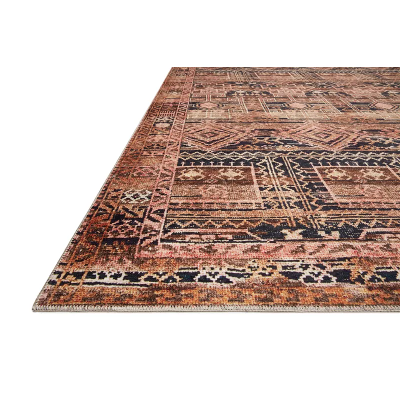 Layla Mocha / Blush Rug (2' 0" X 5' 0")