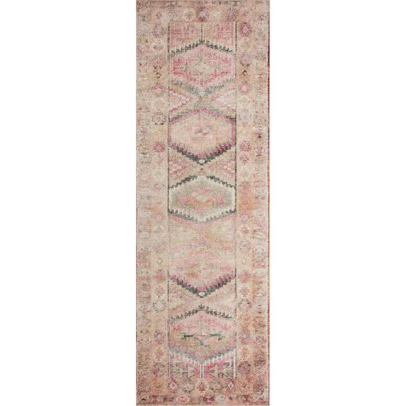 Layla Pink / Lagoon Rug (2' 3" X 3' 9")