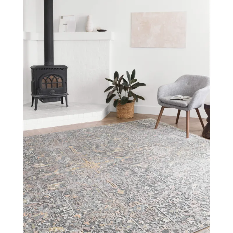 Lucia Charcoal / Multi Rug (7' 9" X 10' 6")