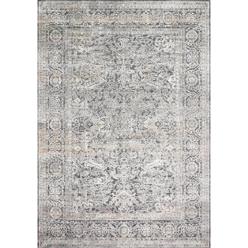 Lucia Steel / Ivory Rug (9' 3" X 13' 3")