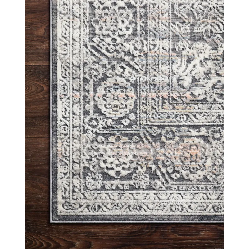 Lucia Steel / Ivory Rug (9' 3" X 13' 3")