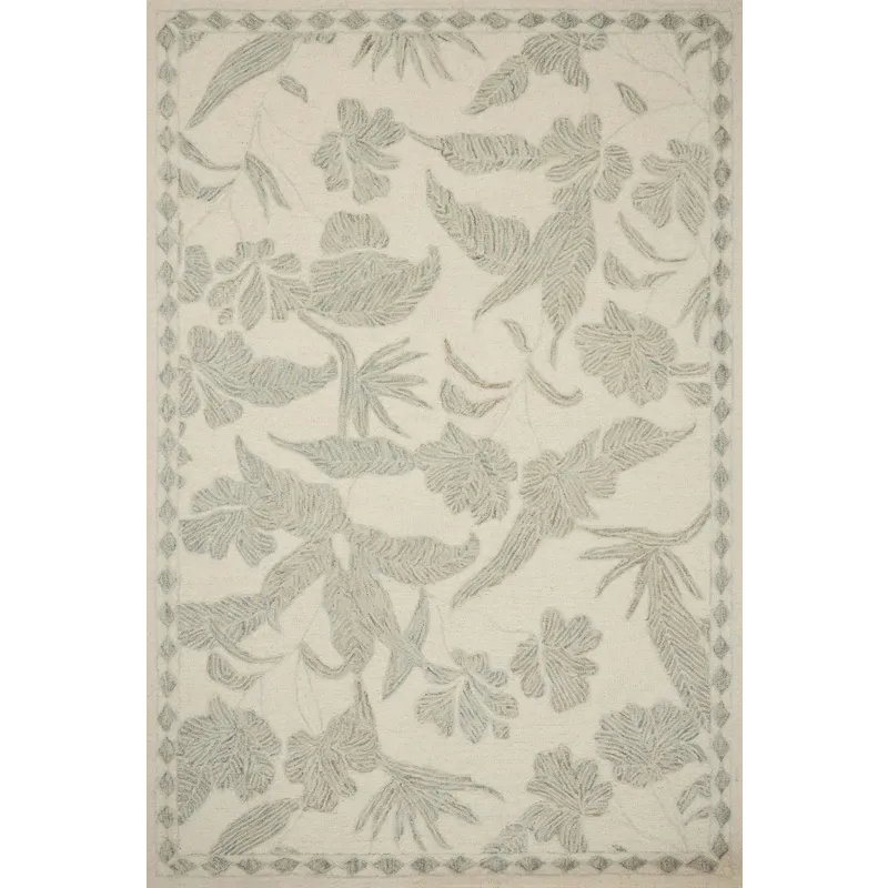 Loloi Lenore Ivory / Sky 2\'-6\" x 7\'-6\" Rug