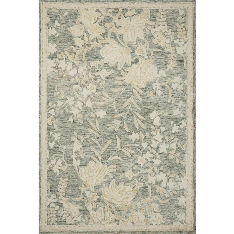 Loloi Lenore Lagoon / Wheat 3\'-6\" x 5\'-6\" Rug
