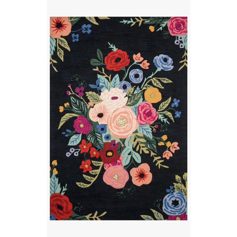 Loloi X Rifle Paper Co. Les Fleurs 2\'-6\" X 7\'-6\" Rug