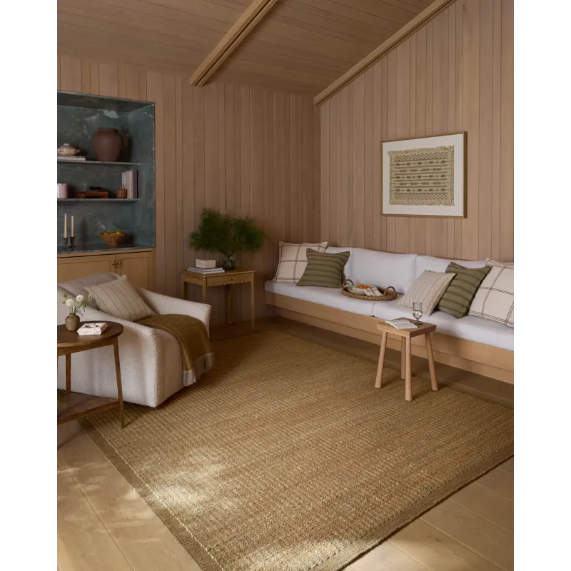 Amber Lewis x Loloi Lilah Natural / Bark 5\'-0\" x 7\'-6\" Rug