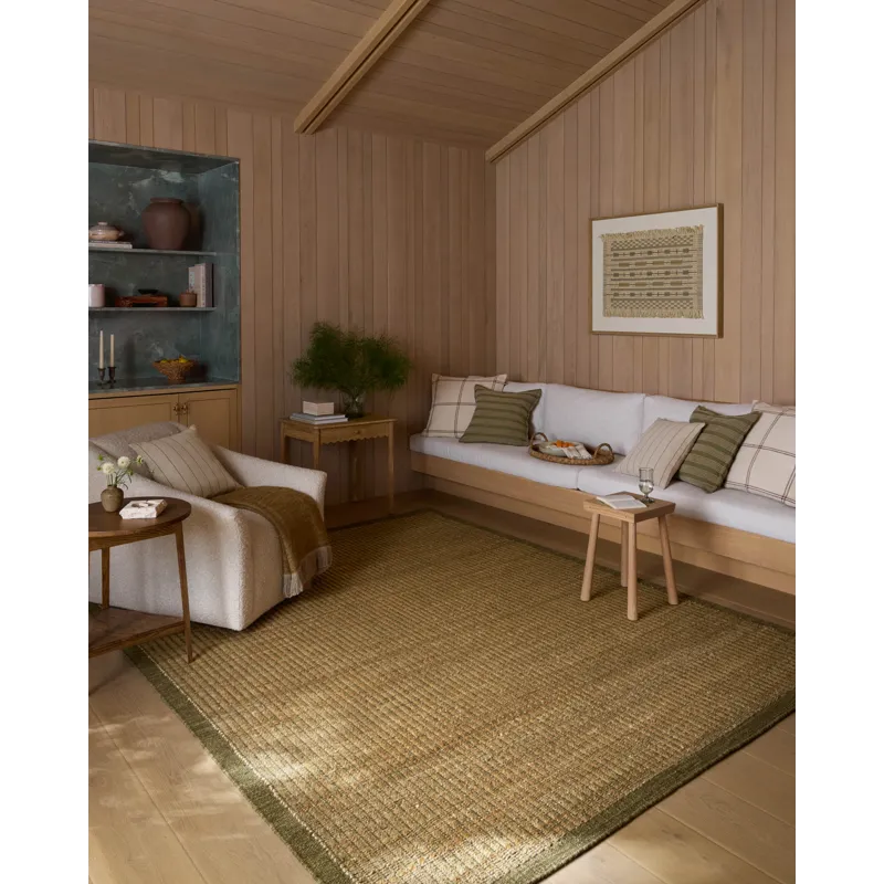 Amber Lewis x Loloi Lilah Natural / Olive 9\'-3\" x 13\' Rug