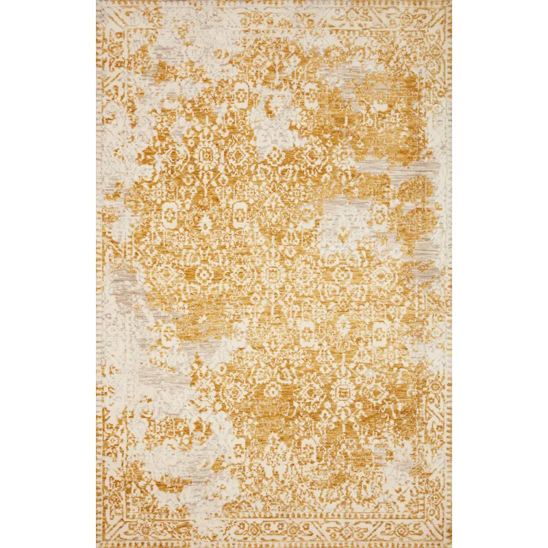 Lindsay Gold / Antique White Rug (2' 3" X 3' 9")