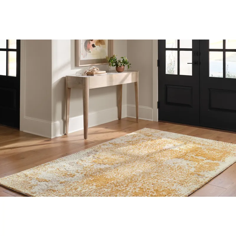 Lindsay Gold / Antique White Rug (2' 3" X 3' 9")