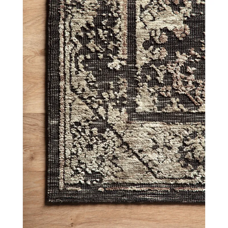 Lindsay Charcoal / Beige Rug (9' 3" X 13')
