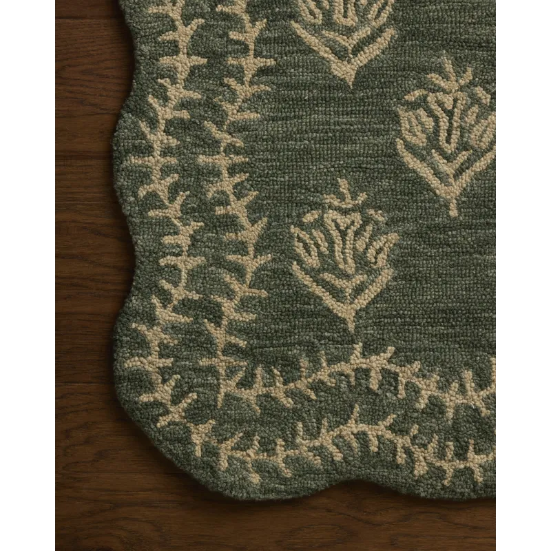 Rifle Paper Co. x Loloi Lisette Forest / Oatmeal Rug