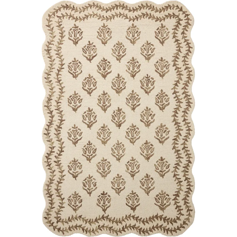 Rifle Paper Co. x Loloi Lisette Ivory / Natural Rug