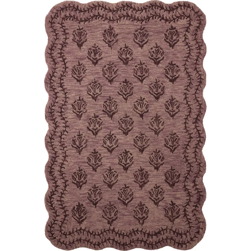 Rifle Paper Co. x Loloi Lisette Plum / Dark Plum Rug