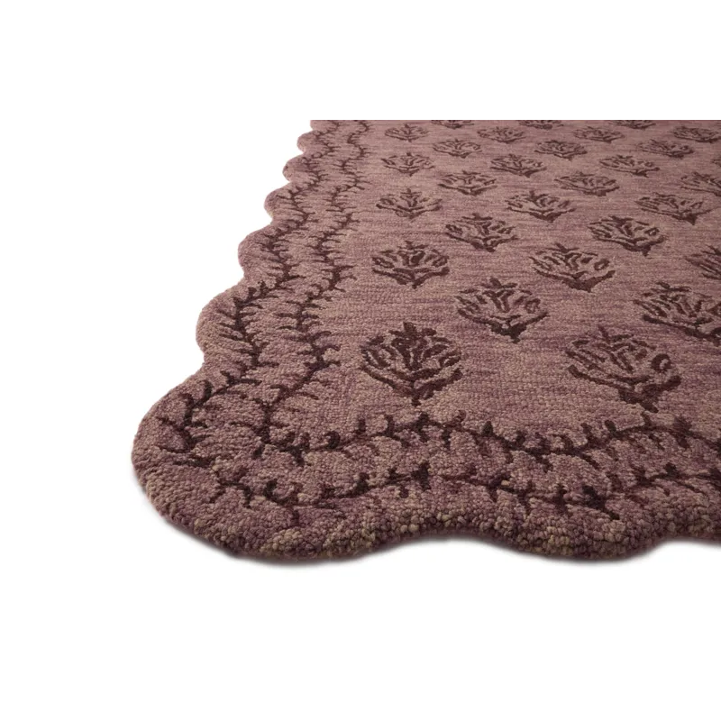 Rifle Paper Co. x Loloi Lisette Plum / Dark Plum Rug