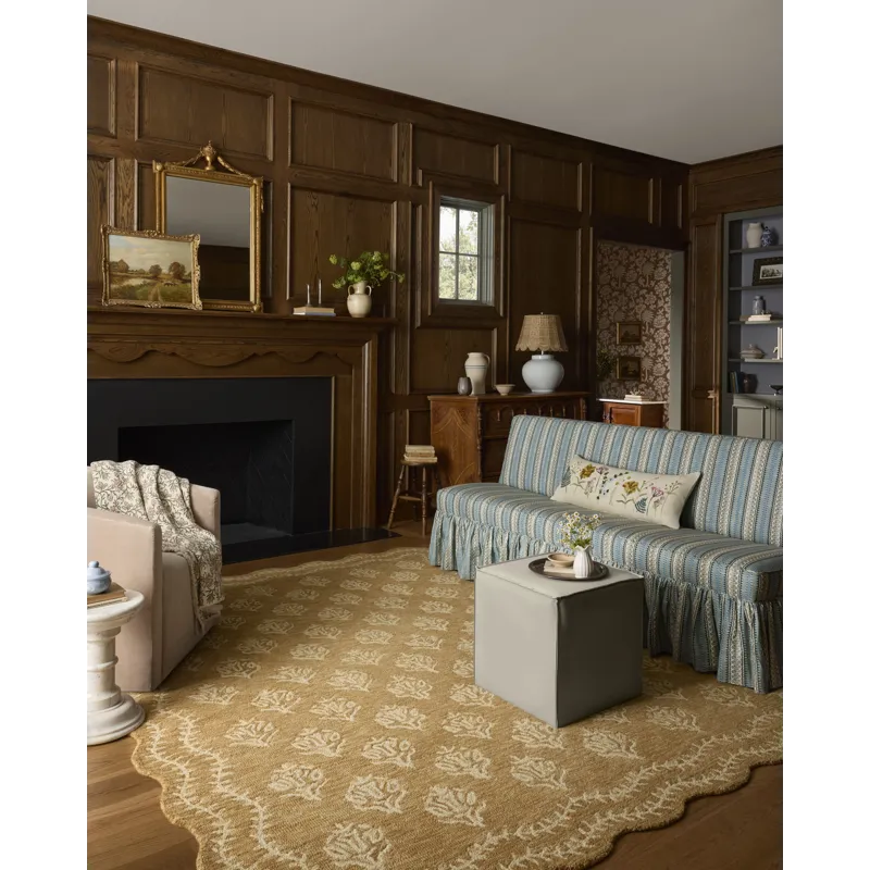Rifle Paper Co. x Loloi Lisette Wheat / Ivory Rug