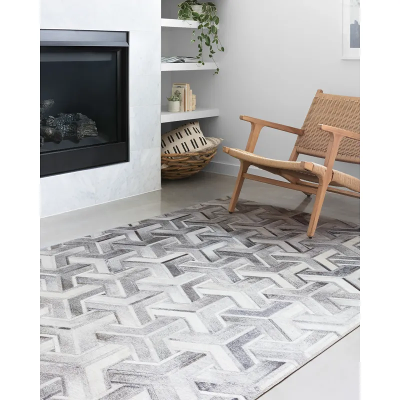 Maddox Silver / Ivory Rug (7' 6" X 9' 6")