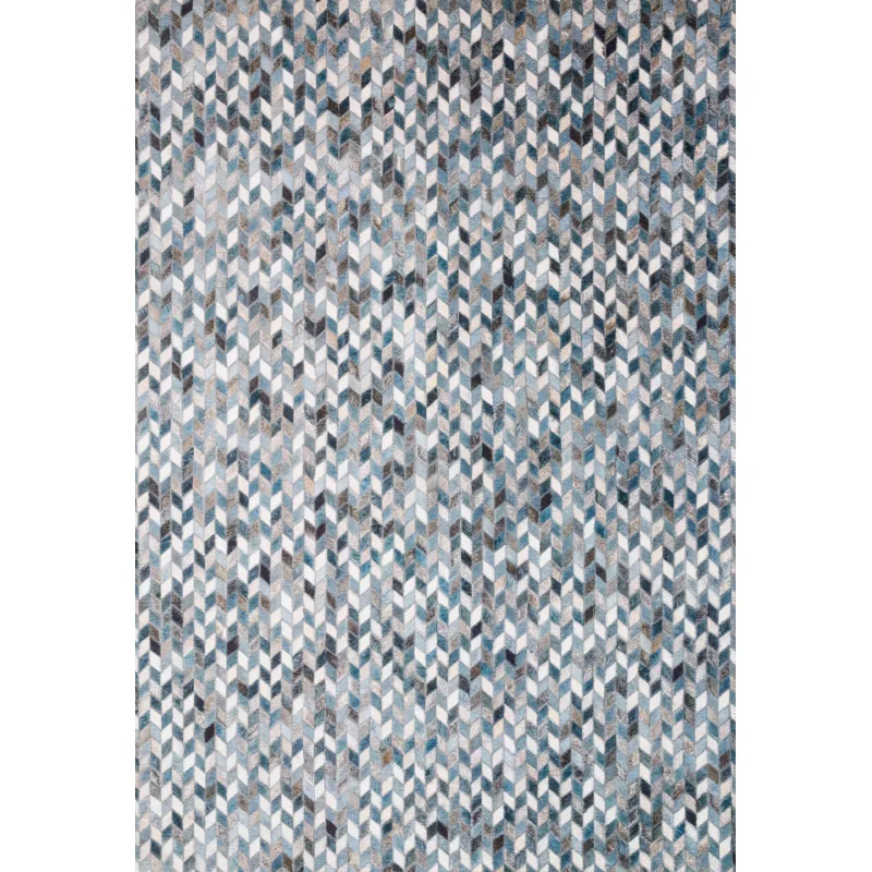 Maddox Ocean / Grey Rug (7' 6" X 9' 6")