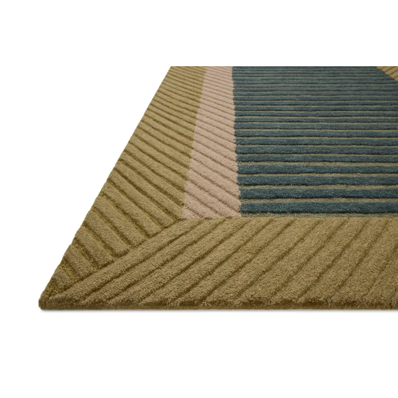 Brigette Romanek x Loloi Madi Green / Multi 2\'-3\" x 3\'-9\" Rug