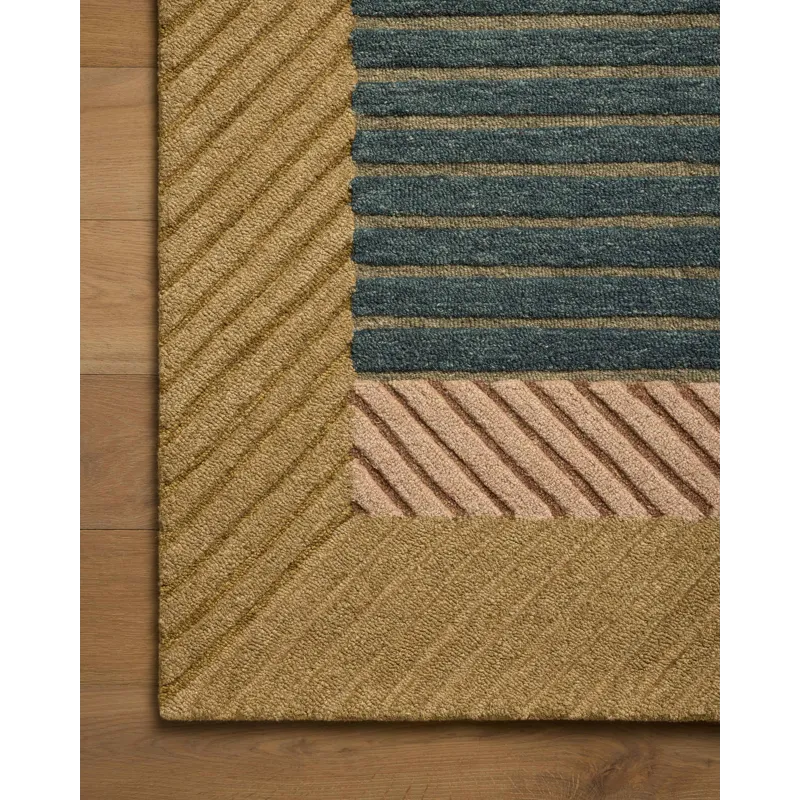 Brigette Romanek x Loloi Madi Green / Multi 2\'-3\" x 3\'-9\" Rug