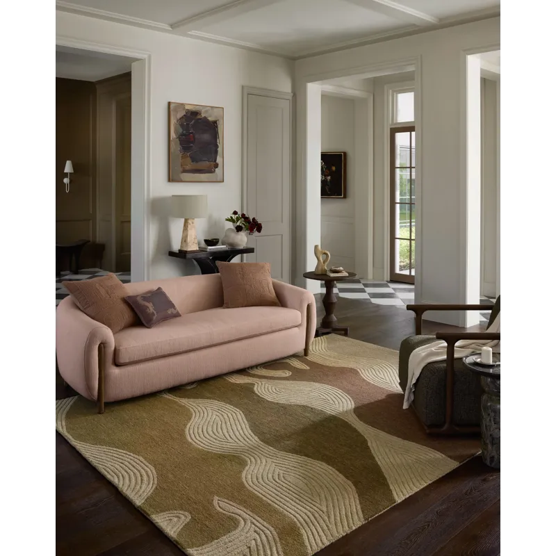 Brigette Romanek x Loloi Madi Linen / Multi 8\'-6\" x 11\'-6\" Rug
