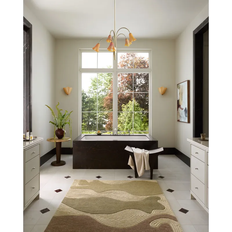Brigette Romanek x Loloi Madi Linen / Multi 8\'-6\" x 11\'-6\" Rug