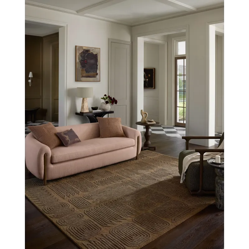 Brigette Romanek x Loloi Madi Mocha / Cocoa 5\'-0\" x 7\'-6\" Rug