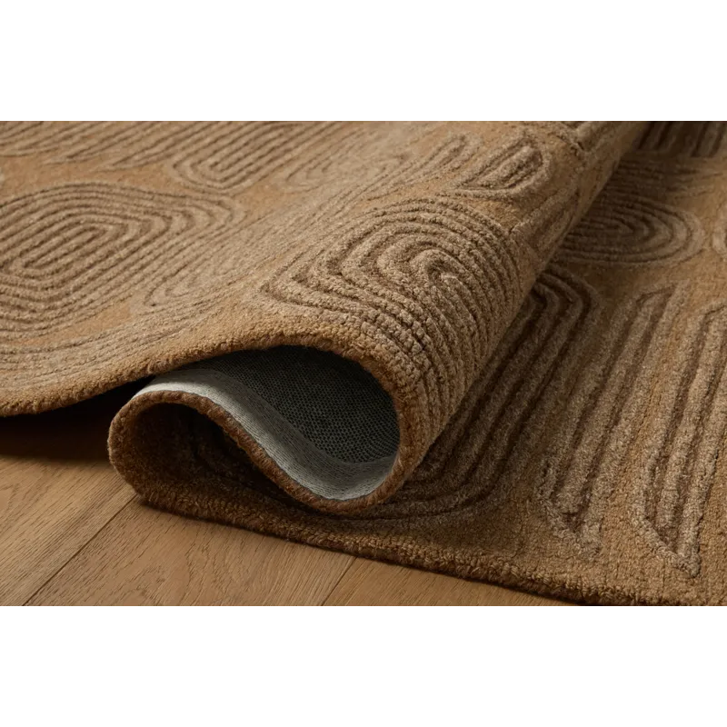 Brigette Romanek x Loloi Madi Mocha / Cocoa 5\'-0\" x 7\'-6\" Rug