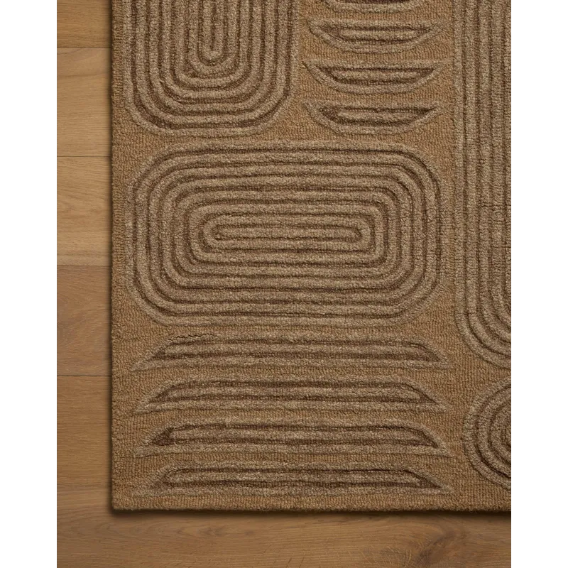 Brigette Romanek x Loloi Madi Mocha / Cocoa 5\'-0\" x 7\'-6\" Rug